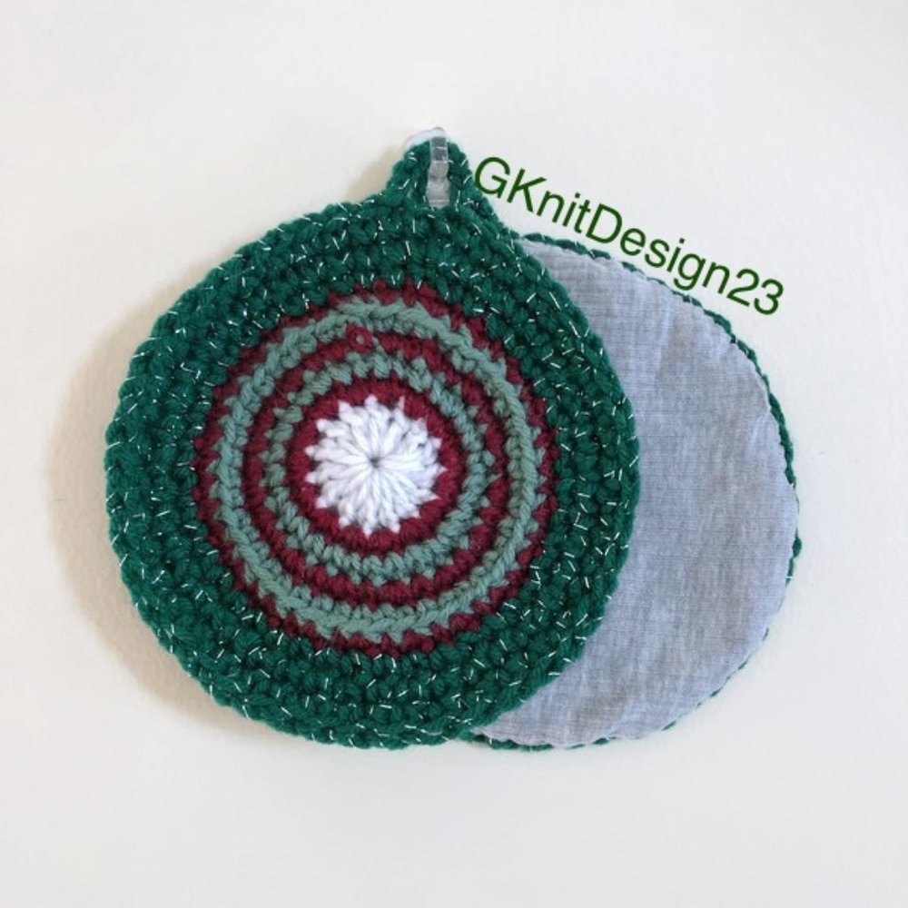 Handmade pot holders, Crochet Kitchen Decor, Cute Holiday gift